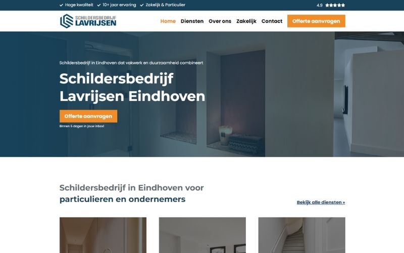 Website schildersbedrijf