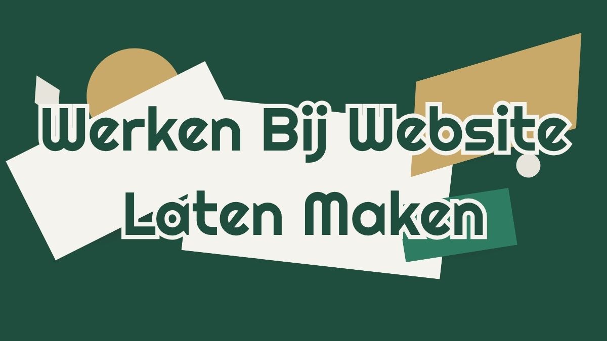 Werken bij website laten maken